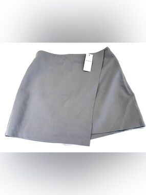 Abercrombie & Fitch Grey Mini Wrap Skort NWT